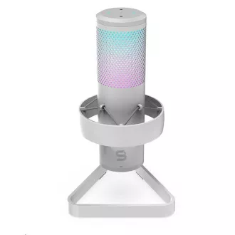 SPC Gear Microfon AXIS Microfon de streaming Onyx White USB SPC Gear Microfon AXIS Microfon de streaming Onyx White USB