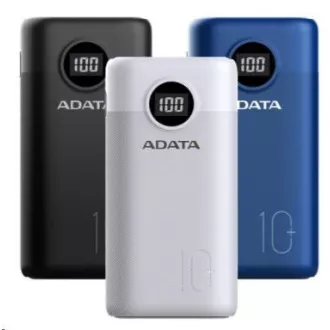 ADATA PowerBank AP10000 - baterie externă pentru mobil/tabletă 10000mAh, alb (37Wh) USB-C ADATA PowerBank AP10000 - baterie externă pentru mobil/tabletă 10000mAh, alb (37Wh) USB-C