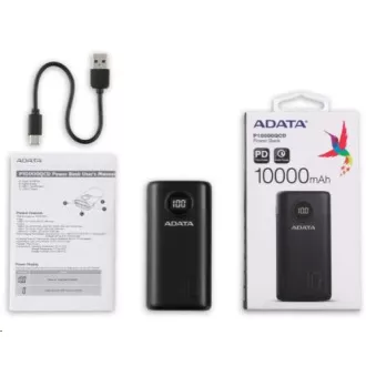 ADATA PowerBank AP10000 - baterie externă pentru mobil/tabletă 10000mAh, alb (37Wh) USB-C ADATA PowerBank AP10000 - baterie externă pentru mobil/tabletă 10000mAh, alb (37Wh) USB-C