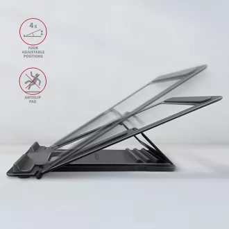 AXAGON STND-L, suport metalic pentru laptopuri 10"-17.3", 4 înălțimi reglabile, gri AXAGON STND-L, suport metalic pentru laptopuri 10"-17.3", 4 înălțimi reglabile, gri