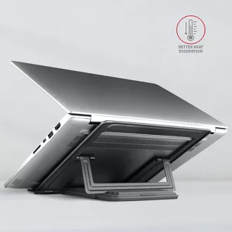 AXAGON STND-L, suport metalic pentru laptopuri 10"-17.3", 4 înălțimi reglabile, gri AXAGON STND-L, suport metalic pentru laptopuri 10"-17.3", 4 înălțimi reglabile, gri