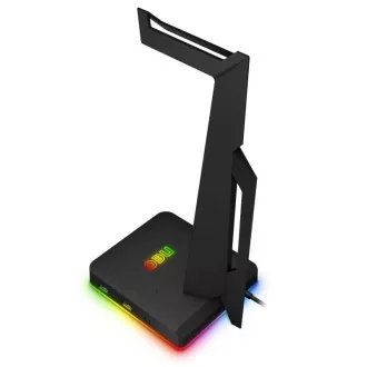 CONNECT IT NEO Stand-It NEO Stand-It RGB suport pentru căști hub USB, negru CONNECT IT NEO Stand-It NEO Stand-It RGB suport pentru căști hub USB, negru