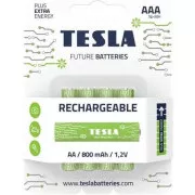 BATERII TESLA AAA GREEN  REÎNCĂRCABILE (HR03 / BLISTER 4 BUC)