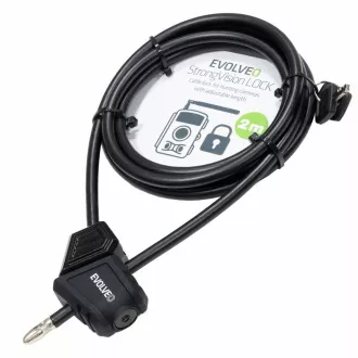 EVOLVEO StrongVision LOCK, încuietoare reglabilă cu cablu 8mm x 2m