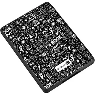 Husă CONNECT IT pentru Amazon Kindle 2021 (a 11-a generație), DOODLE negru