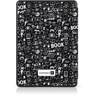 Husă CONNECT IT pentru Amazon Kindle 2021 (a 11-a generație), DOODLE negru