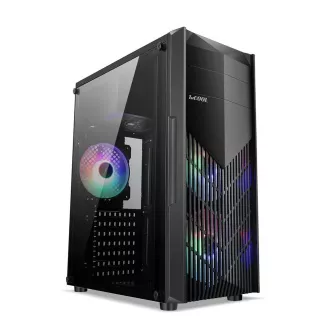 Carcasa 1stCOOL MONSTER, middle tower, AU, USB 3.0, fără sursă de alimentare, ventilator sRGB, panou lateral transparent, negru Carcasa 1stCOOL MONSTER, middle tower, AU, USB 3.0, fără sursă de alimentare, ventilator sRGB, panou lateral transparent, negru