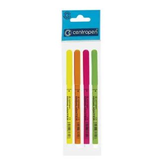 Evidențiator Centropen 2532/4 4 culori vârf cilindric 1,8 mm Evidențiator Centropen 2532/4 4 culori vârf cilindric 1,8 mm