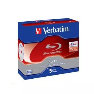 VERBATIM BD-RE (pachet de 5) Blu-Ray / Jewel / 2x / 25GB