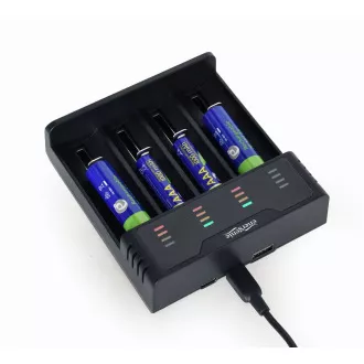 Încărcător de baterii GEMBIRD BC-USB-02, 4 bucăți, Ni-MH   Li-ion