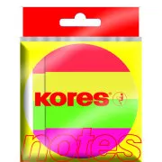 Pad autoadeziv 50x20mm 4 culori neon 4x50 coli Kores