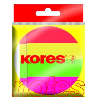 Pad autoadeziv 50x20mm 4 culori neon 4x50 coli Kores