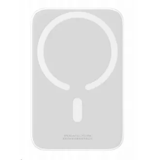 Baseus powerbank cu încărcare wireless 6000 mAh (compatibil MagSafe), alb