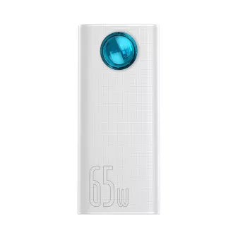 Baseus Amblight powerbank cu afișaj digital QC 30000mAh Overseas Edition cablu Type-C/Type-C 100W 1m, alb Baseus Amblight powerbank cu afișaj digital QC 30000mAh Overseas Edition cablu Type-C/Type-C 100W 1m, alb