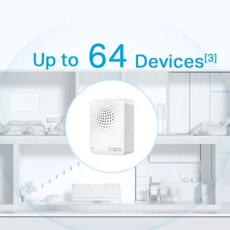 TP-Link Tapo H100 WiFi Smart IoT Hub Tapo cu sonerie (2, 4GHz, certificat Matter)