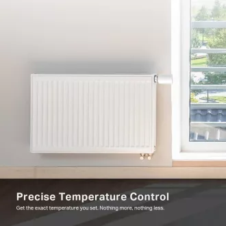 TP-LINK Kasa KE100 KIT Matter - Set de bază de supapă termostatică inteligentă pentru radiator Kasa KE100+KH100