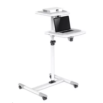 Cărucior pentru proiector/laptop MANHATTAN, gri și alb Cărucior pentru proiector/laptop MANHATTAN, gri și alb