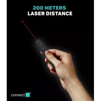 CONNECT IT pointer laser reîncărcabil, negru CONNECT IT pointer laser reîncărcabil, negru
