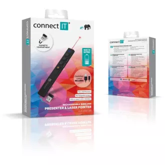 CONNECT IT pointer laser reîncărcabil, negru CONNECT IT pointer laser reîncărcabil, negru