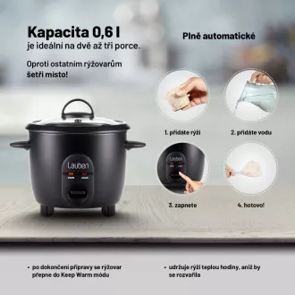 Lauben Rice Cooker 600BC - aparat de gătit orez Lauben Rice Cooker 600BC - aparat de gătit orez
