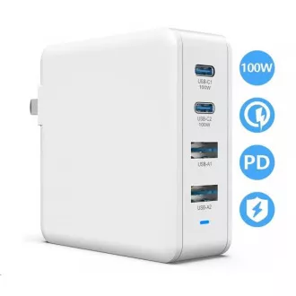Încărcător Viking USB GaN 100W, suport PD3.0 și QC4 , alb