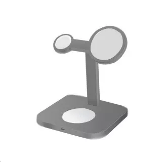 COTEetCI MagSafe MagSafe 3in1 AirPods/iPhone/Apple Watch stand și stație de încărcare WS-36, gri