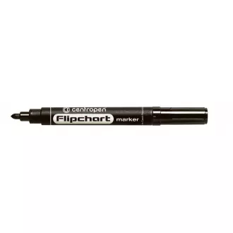 Marker Centropen 8550 pentru Flipchart vârf cilindric negru 2,5 mm