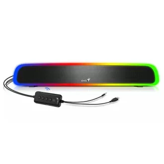 Difuzoare GENIUS USB SoundBar 200BT/ Bluetooth/ jack de 3,5"/ 4W/ RGB/ negru Difuzoare GENIUS USB SoundBar 200BT/ Bluetooth/ jack de 3,5"/ 4W/ RGB/ negru