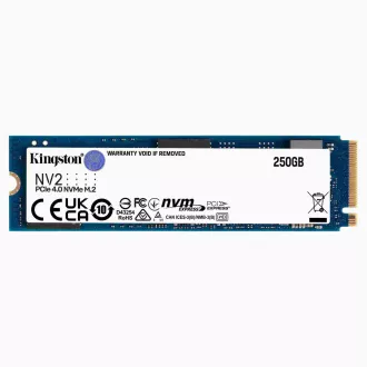 SSD Kingston 250GB NV2 M.2 2280 NVMe™ PCIe Gen (R: 3000MB/s; W:1300MB/s) SSD Kingston 250GB NV2 M.2 2280 NVMe™ PCIe Gen (R: 3000MB/s; W:1300MB/s)