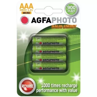 AgfaPhoto baterii reîncărcabile NiMH AAA, 900mAh, blister 4pcs AgfaPhoto baterii reîncărcabile NiMH AAA, 900mAh, blister 4pcs