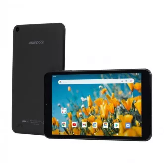 UMAX VisionBook Tablet 8L Plus -8" IPS 1280x800, Allwinner A133@1, 6GHz, 2GB, 32GB, PowerVR GE8300, Android 12 Go, negru