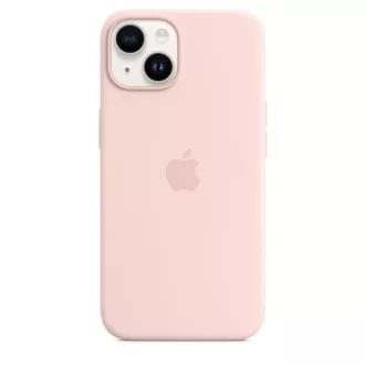 APPLE iPhone 14 carcasă din silicon cu MagSafe - Chalk Pink