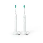 Philips HX3675/13 Set periuță de dinți Sonicare 3100, pentru adulți, 31000 oscilații/min, temporizator, senzor de presiune, alb