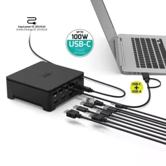 Stație de andocare PORT 8in1, USB-C/A, 2x 2K, dual video, HDMI, Ethernet, jack de 3,5 mm Stație de andocare PORT 8in1, USB-C/A, 2x 2K, dual video, HDMI, Ethernet, jack de 3,5 mm