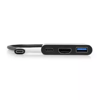 HUB PORT USB-C, HDMI 1X 4K   USB-A   USB-C, negru