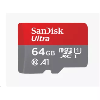 Card SanDisk MicroSDXC Ultra 64GB (140 MB/s, A1 Class 10 UHS-I)   adaptor