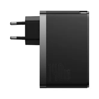 Adaptor de încărcare rapidă Baseus GaN5 Pro 2x USB-C   USB-A 140W negru