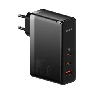 Adaptor de încărcare rapidă Baseus GaN5 Pro 2x USB-C   USB-A 140W negru