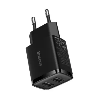 Baseus Compact Charger 2U 10.5W negru Baseus Compact Charger 2U 10.5W negru