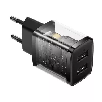 Baseus Compact Charger 2U 10.5W negru Baseus Compact Charger 2U 10.5W negru