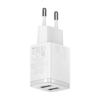Baseus Compact Charger 2U 10.5W alb