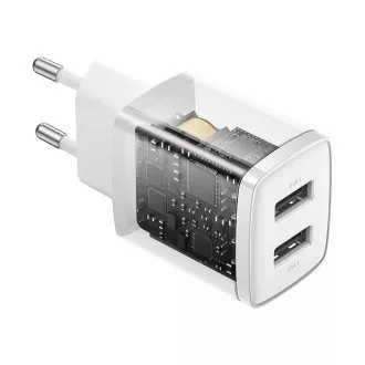 Baseus Compact Charger 2U 10.5W alb
