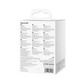 Baseus adaptor auto cu încărcare rapidă 2*USB-C   USB-A 65W gri închis