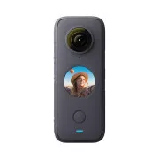 Cameră de acțiune pentru exterior Insta360 ONE X2, rezistentă la apă, lentile duble 360°, 30 fps, control vocal