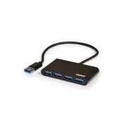 PORT HUB USB-A, 4x USB-A 3.0, negru