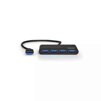 PORT HUB USB-A, 4x USB-A 3.0, negru PORT HUB USB-A, 4x USB-A 3.0, negru