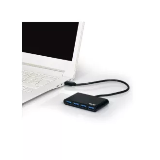 PORT HUB USB-A, 4x USB-A 3.0, negru PORT HUB USB-A, 4x USB-A 3.0, negru