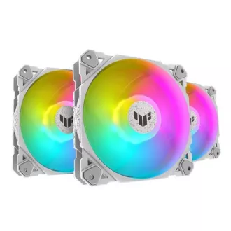 Ventilator ASUS TUF GAMING TF120 ARGB 3IN1 WHITE, ventilator 3x120mm pentru carcasă PC Ventilator ASUS TUF GAMING TF120 ARGB 3IN1 WHITE, ventilator 3x120mm pentru carcasă PC
