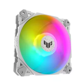 Ventilator ASUS TUF GAMING TF120 ARGB WHITE, ventilator de 120mm pentru carcasă PC