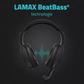 LAMAX Heroes Guard1 - căști - negru LAMAX Heroes Guard1 - căști - negru